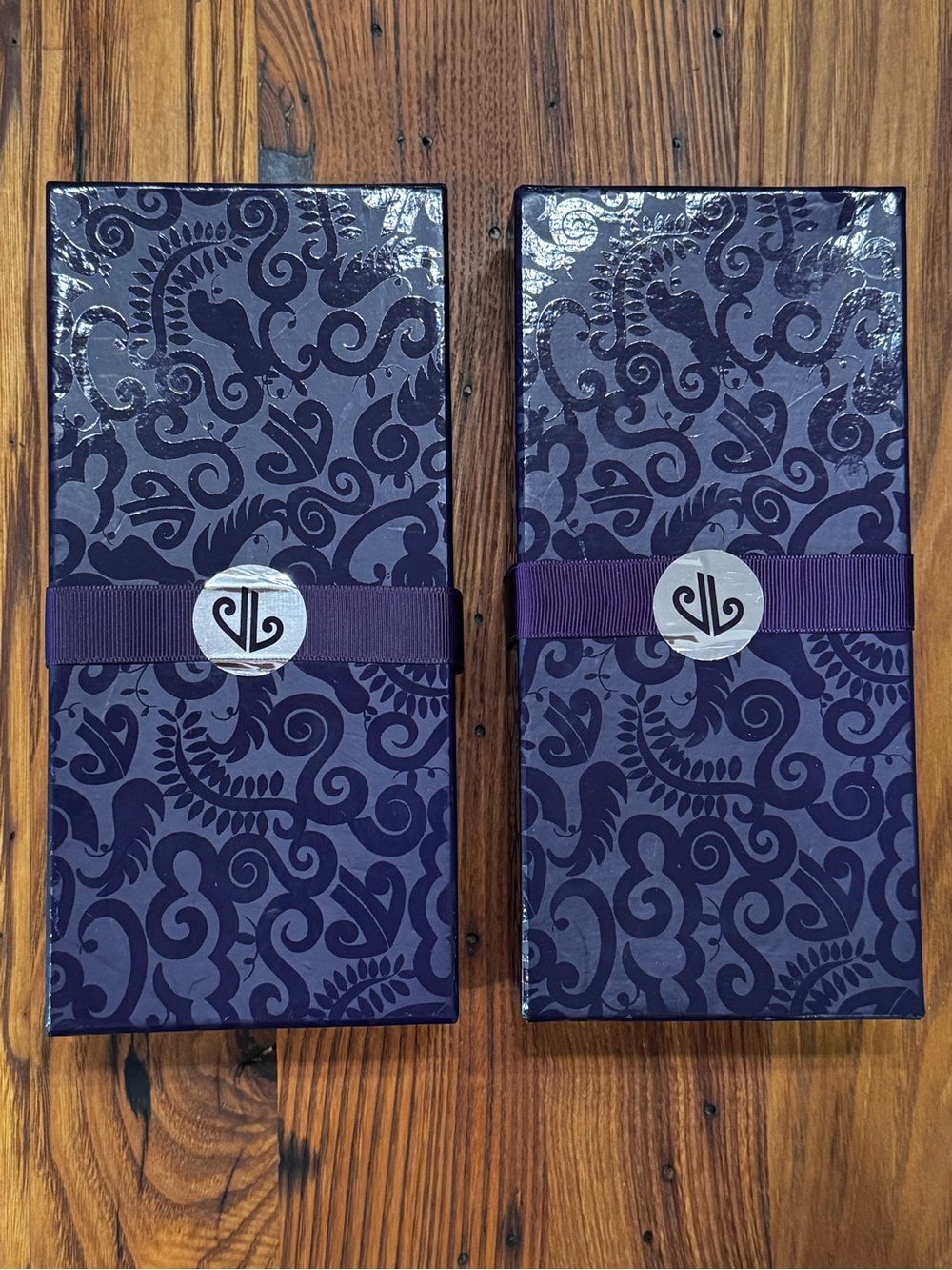 Two Air New Zealand Business Premier Amenity Kits — Purple Koru Box — One Sealed
